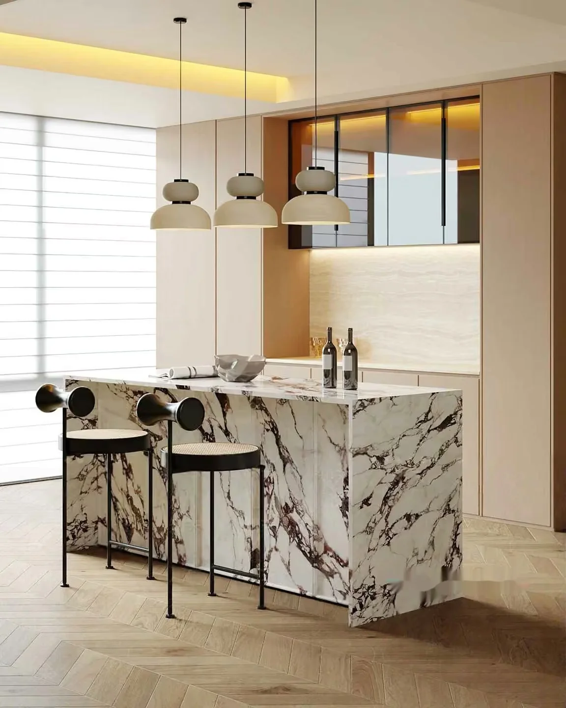 Modern Kitchen Island 3D Model – 11336 – CORONA Render