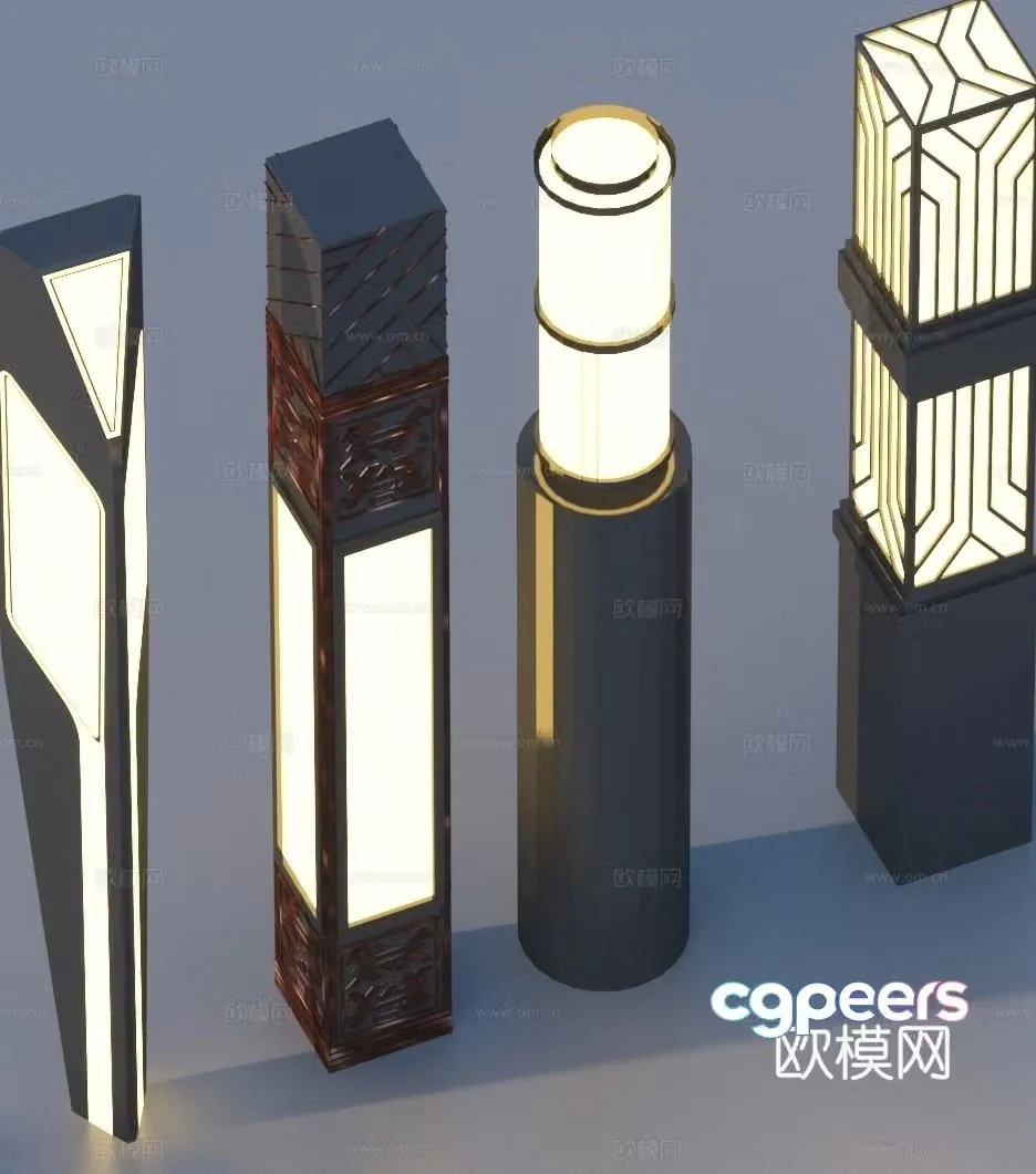 Landscape light lawn light garden light outdoor light 3d model