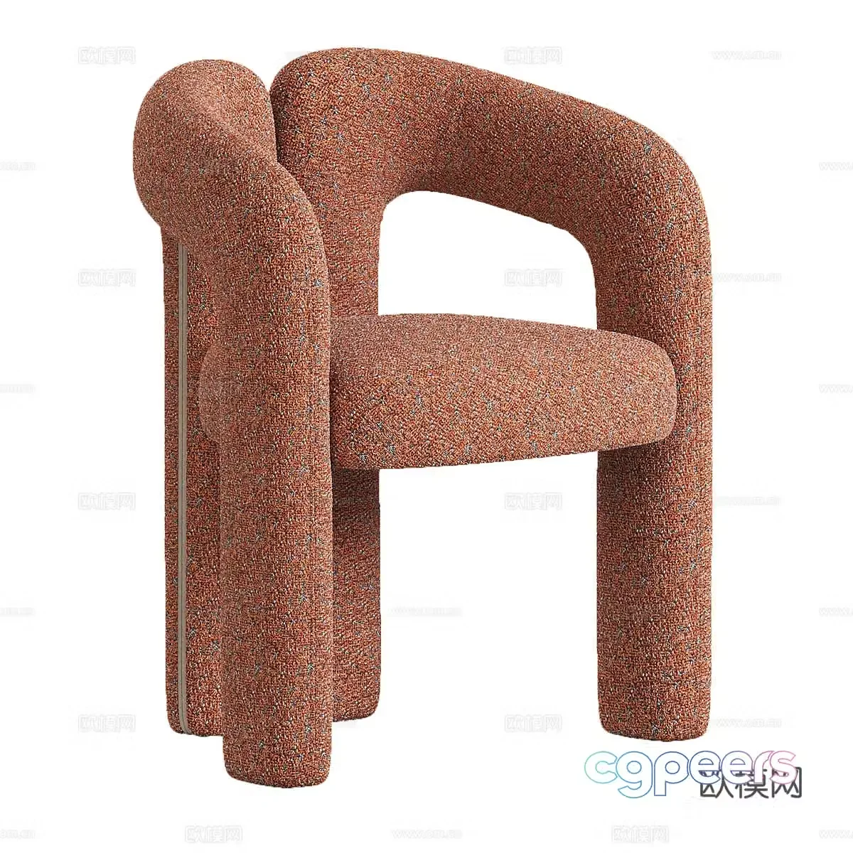Nordic simple single sofa single sofa simple sofa living room sofa casual sofa 3d model