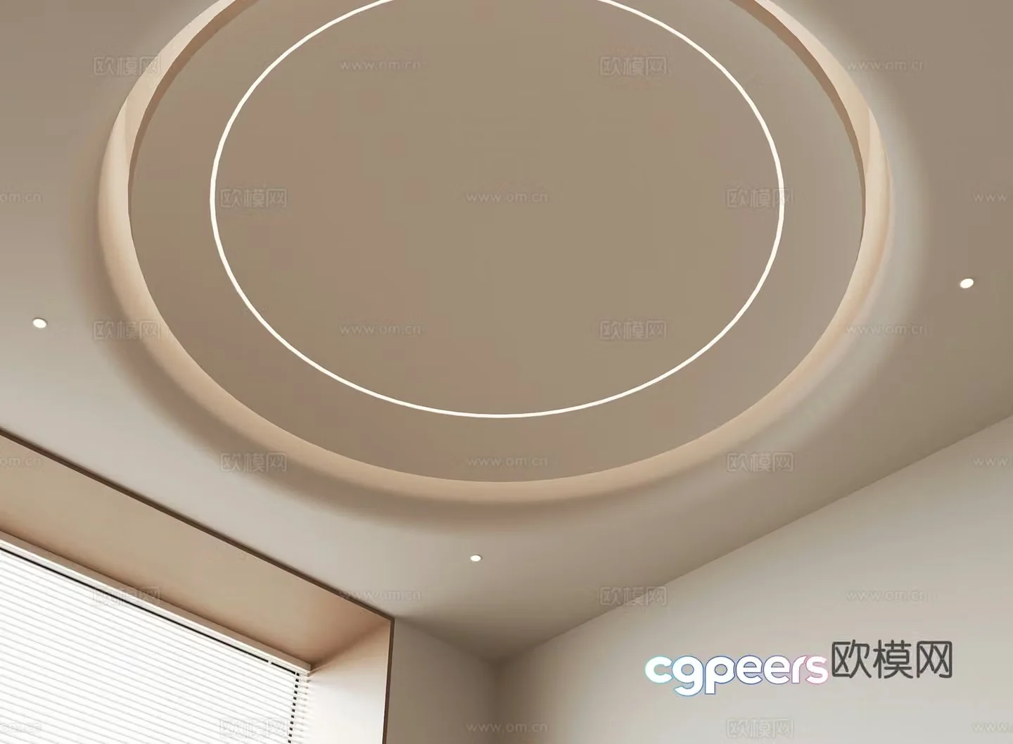 Modern ceiling 3d model
