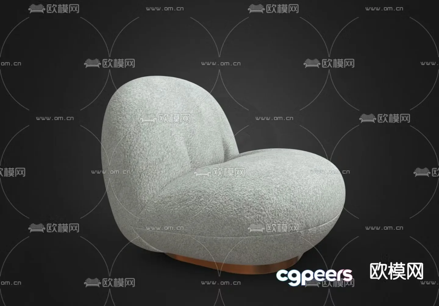 Single sofa leisure sofa 3d model