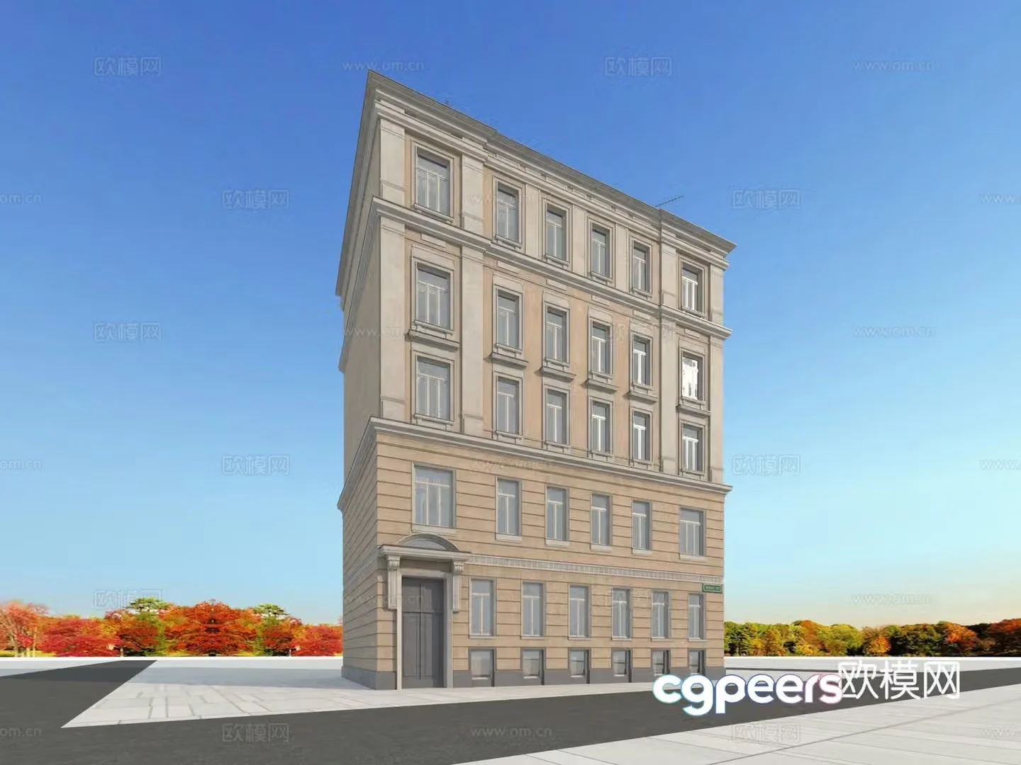 Building building exterior 3d model