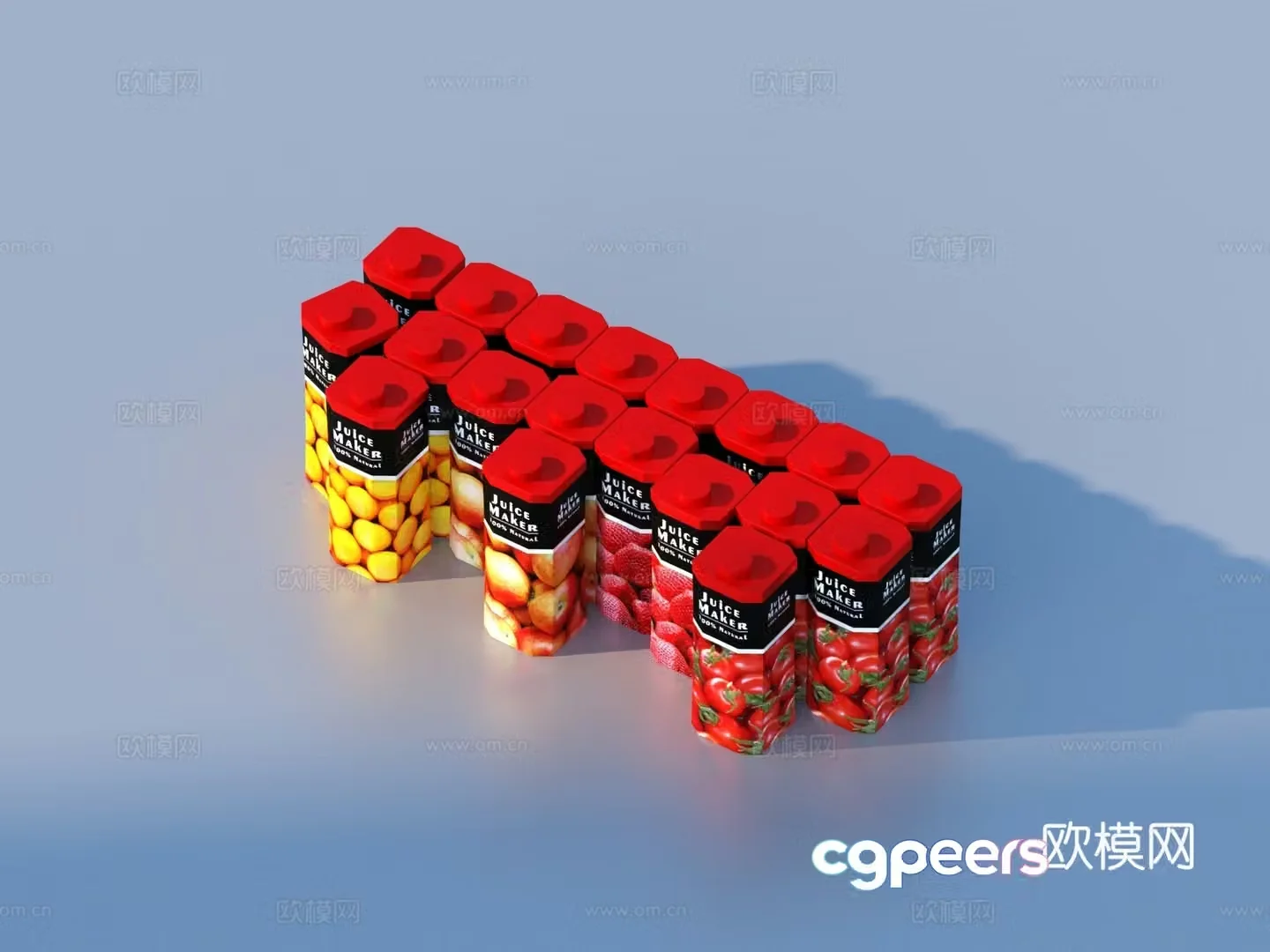 Box box snack food 3D model
