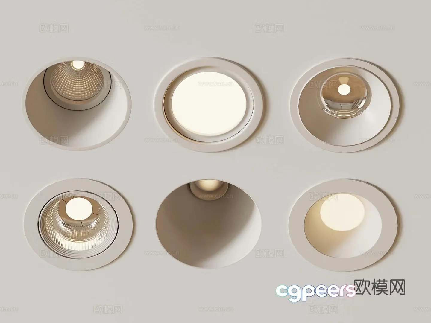 Modern downlight spotlight 3d model