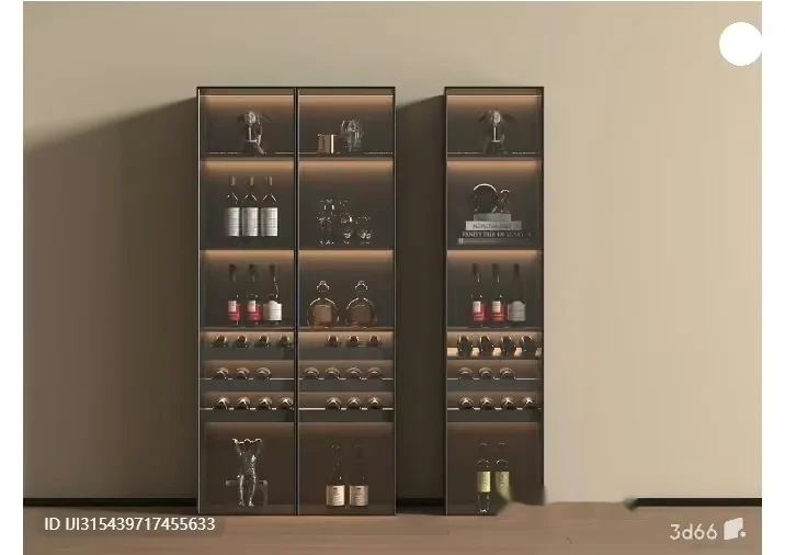 A Wine Display Cabinet 3D Model – 9451 – VRAY Render