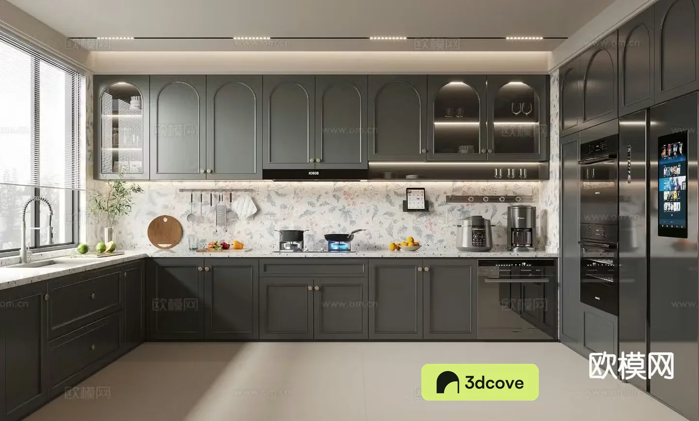 French retro kitchen