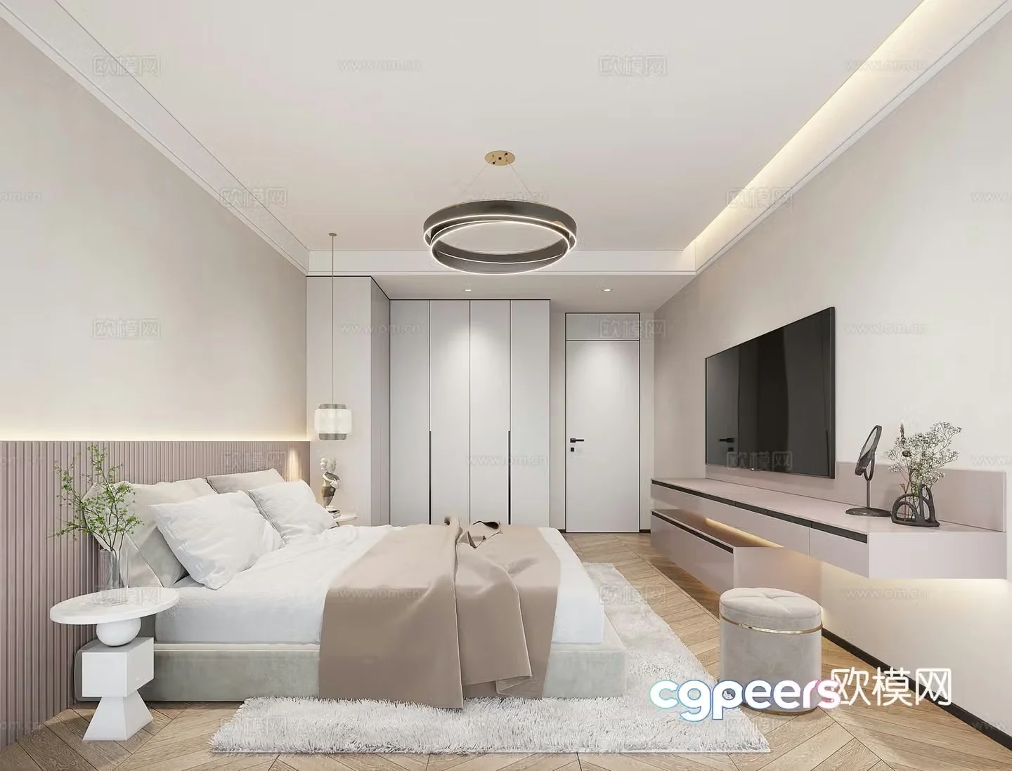 Modern bedroom 3d model