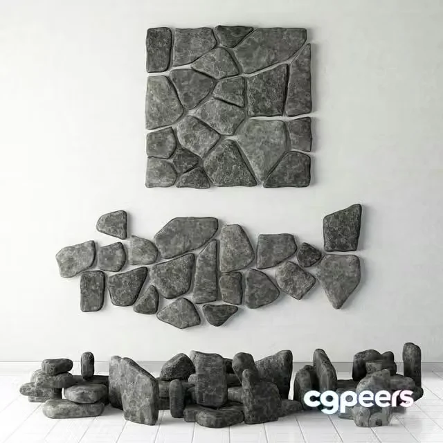 3ds Max Free – Stone panel chip collection