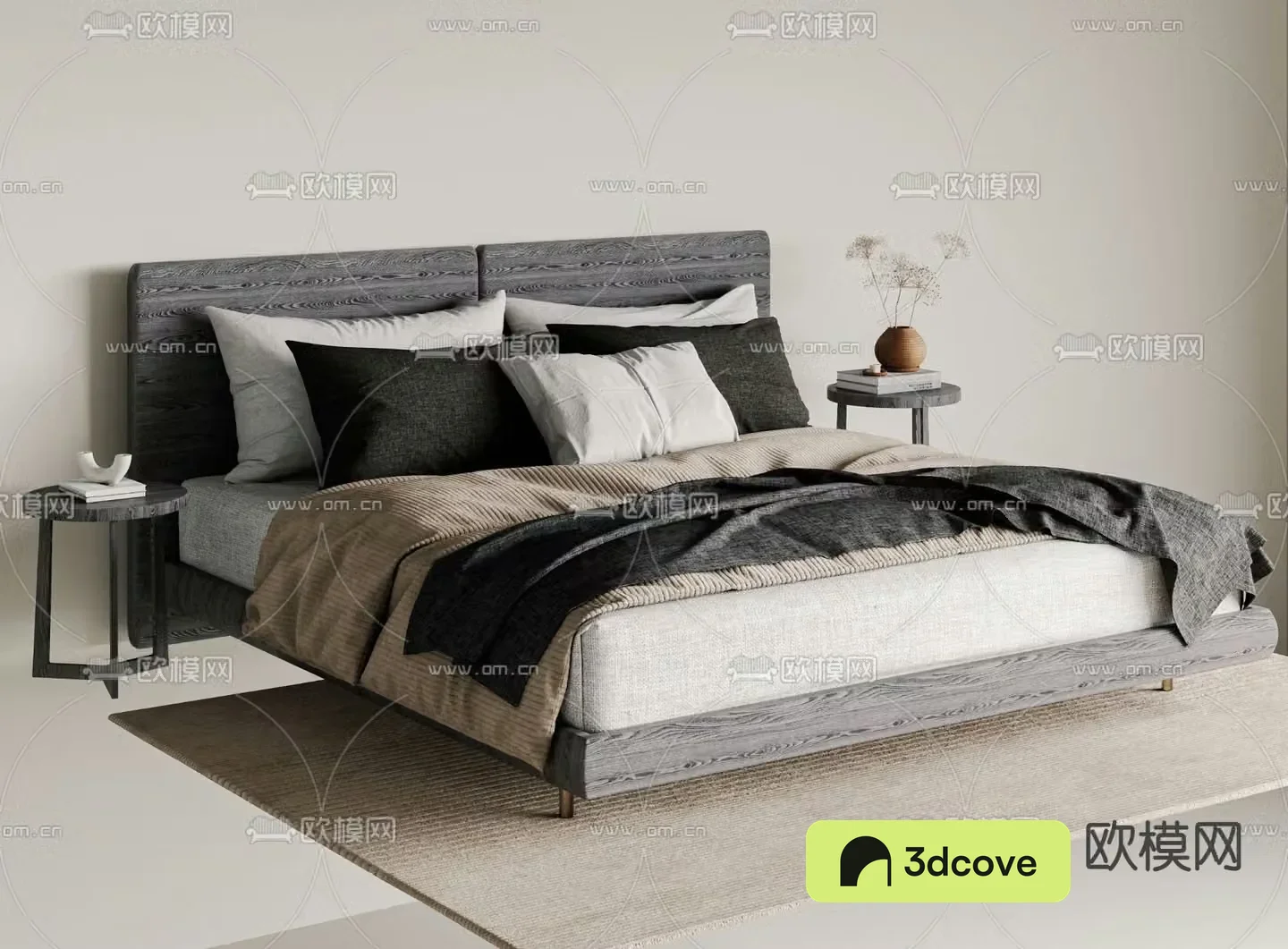Modern double bed