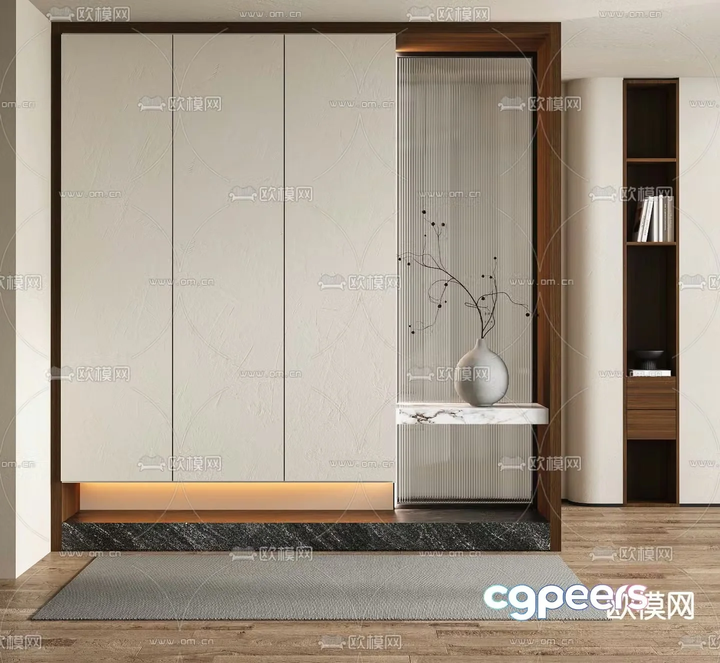 Entrance shoe cabinet Entrance entrance 3D model