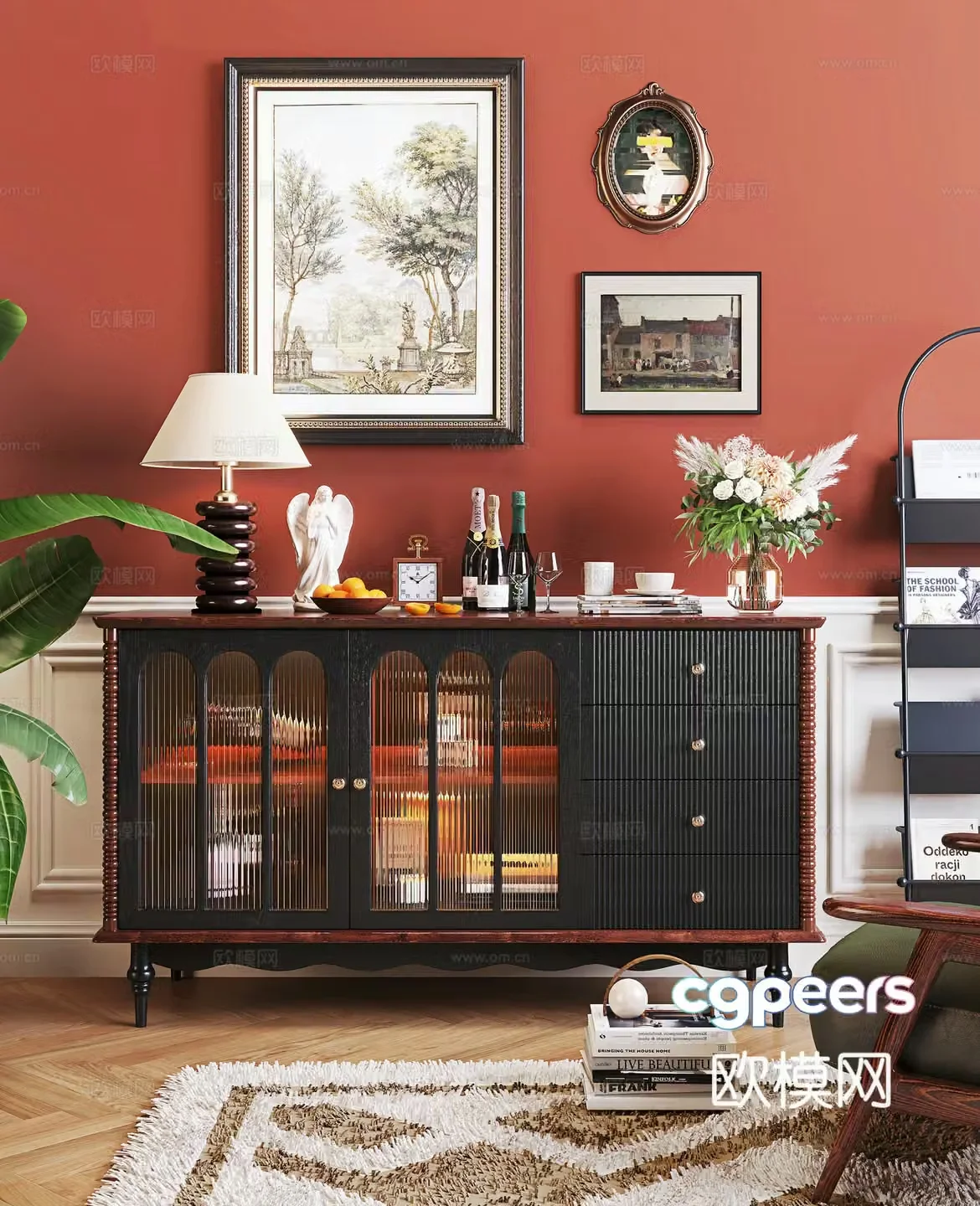 Middle-aged sideboard 3D model