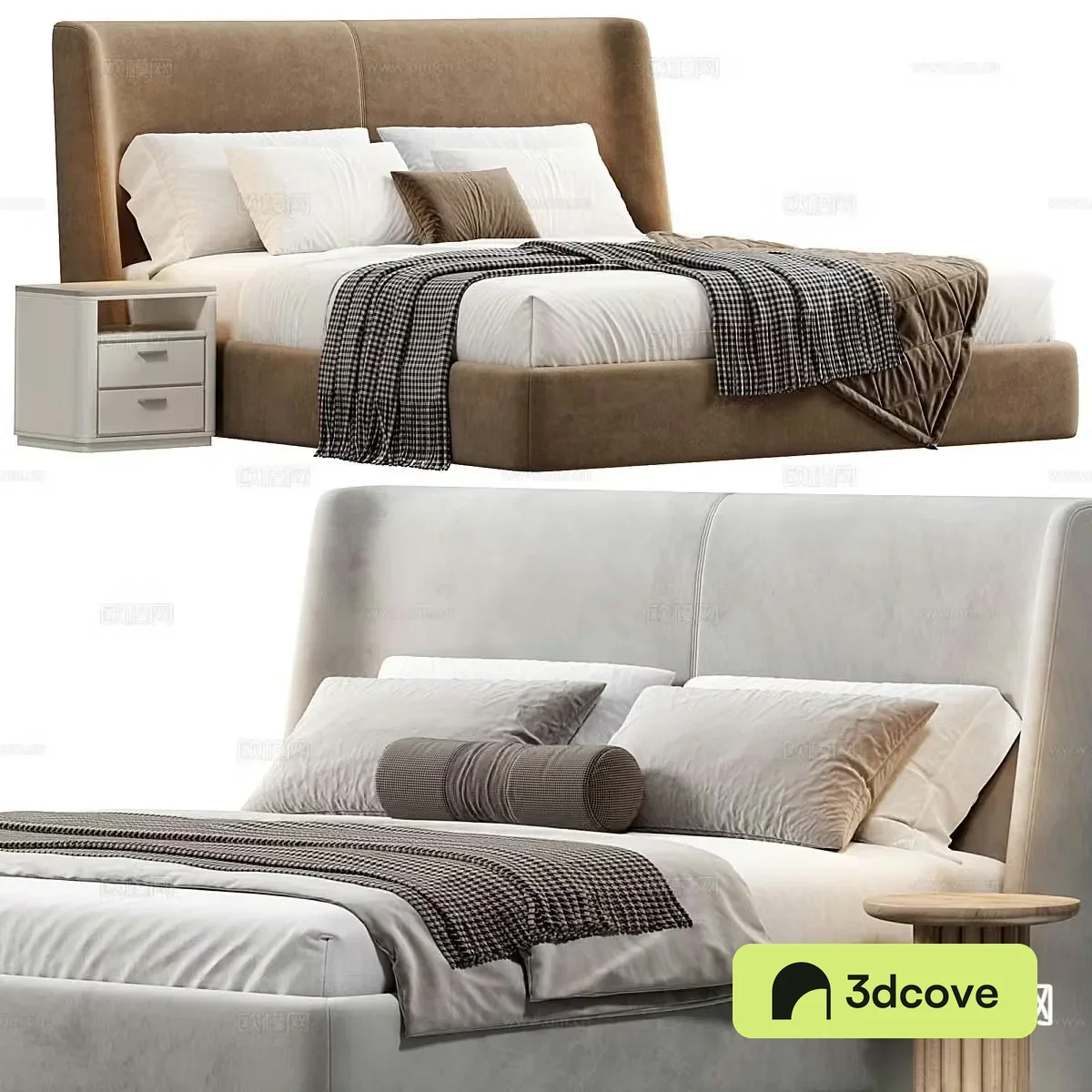 Modern double bed