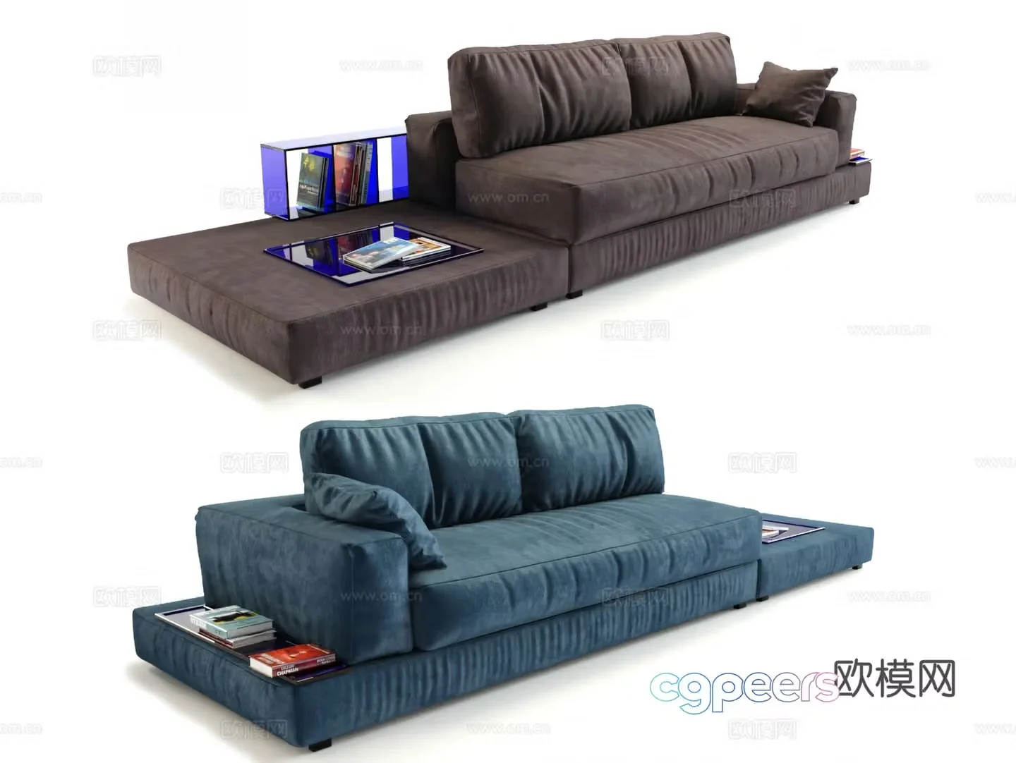 multi-person sofa 3d model