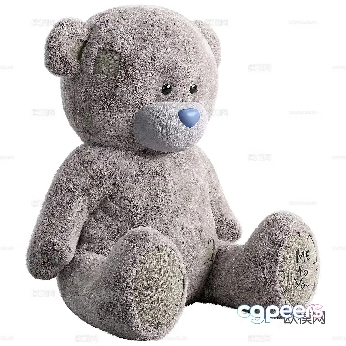 Plush teddy bear 3d model