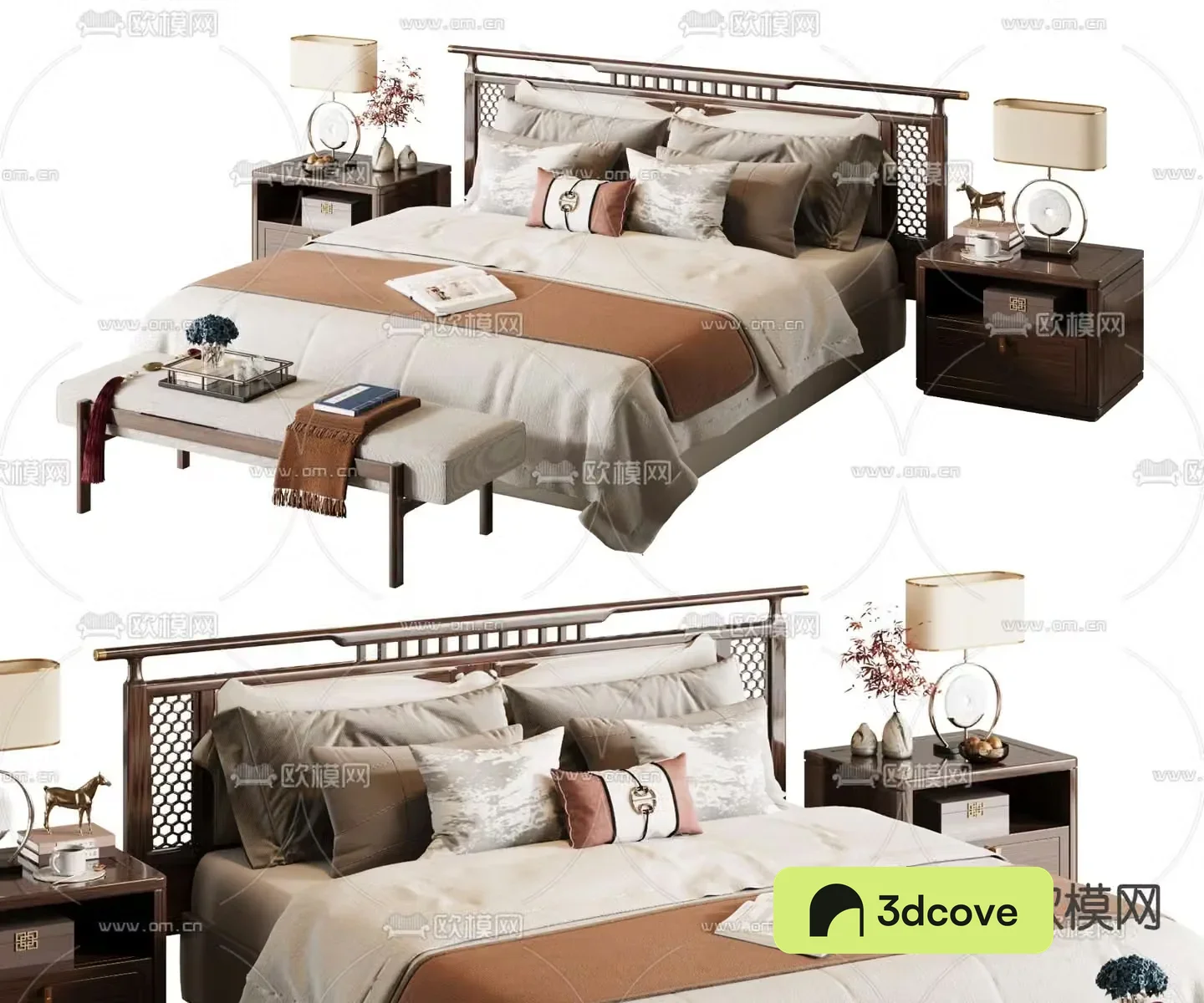New Chinese style double bed