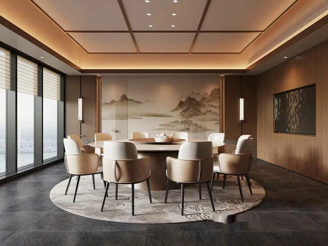 Modern Conference Room 3D Model – 7238 – VRAY Render