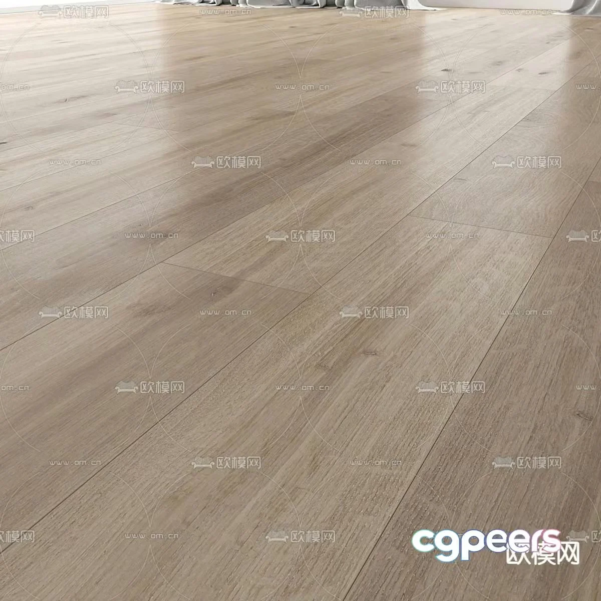Wood floor wood grain brick 3d model