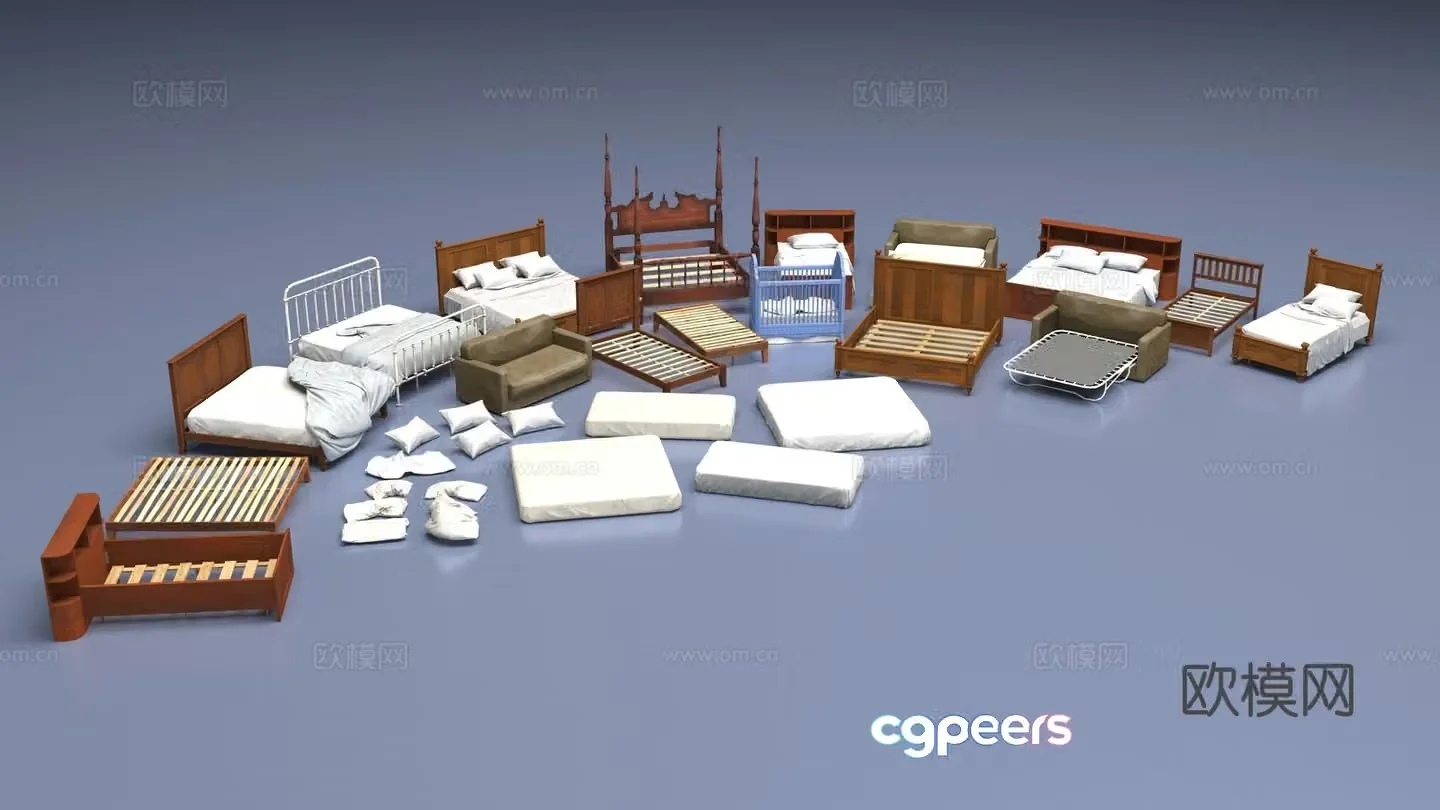 Bed tool combination 3D model