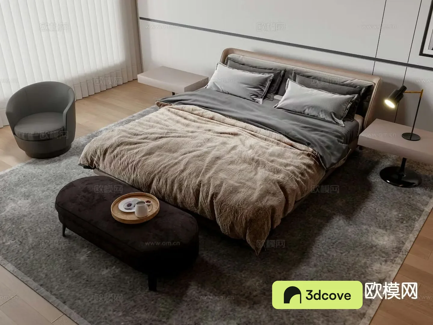 Italian double bed
