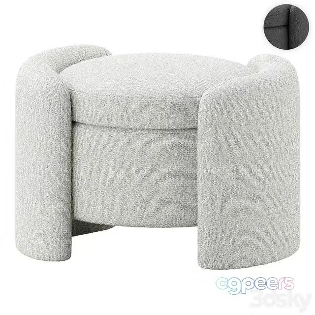 3ds Max Free – Pouffe Nebula by ENGLISH ELM