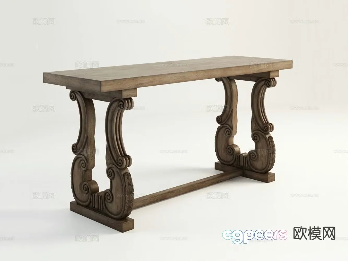 American corner table side table table table 3d model