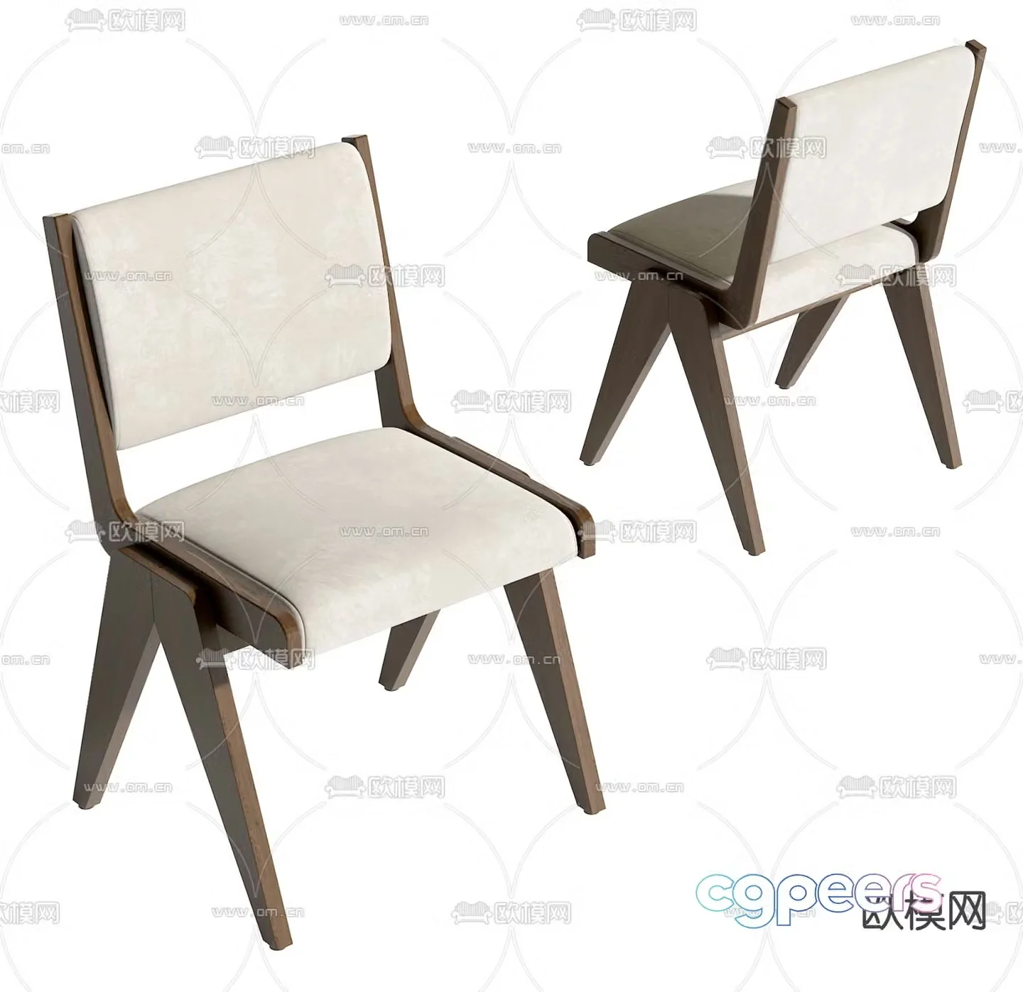 Giorgetti chair dining chair 3d model
