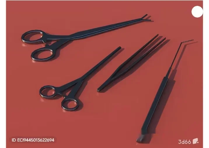 Surgical Instruments 3D Model – 4529 – VRAY Render