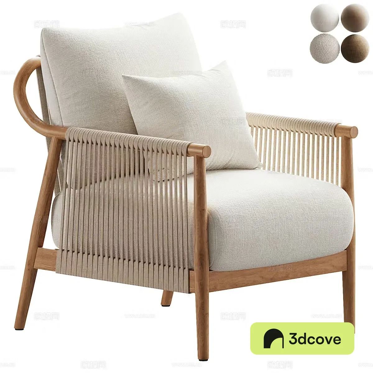 New Chinese Brena soft-pack armchair