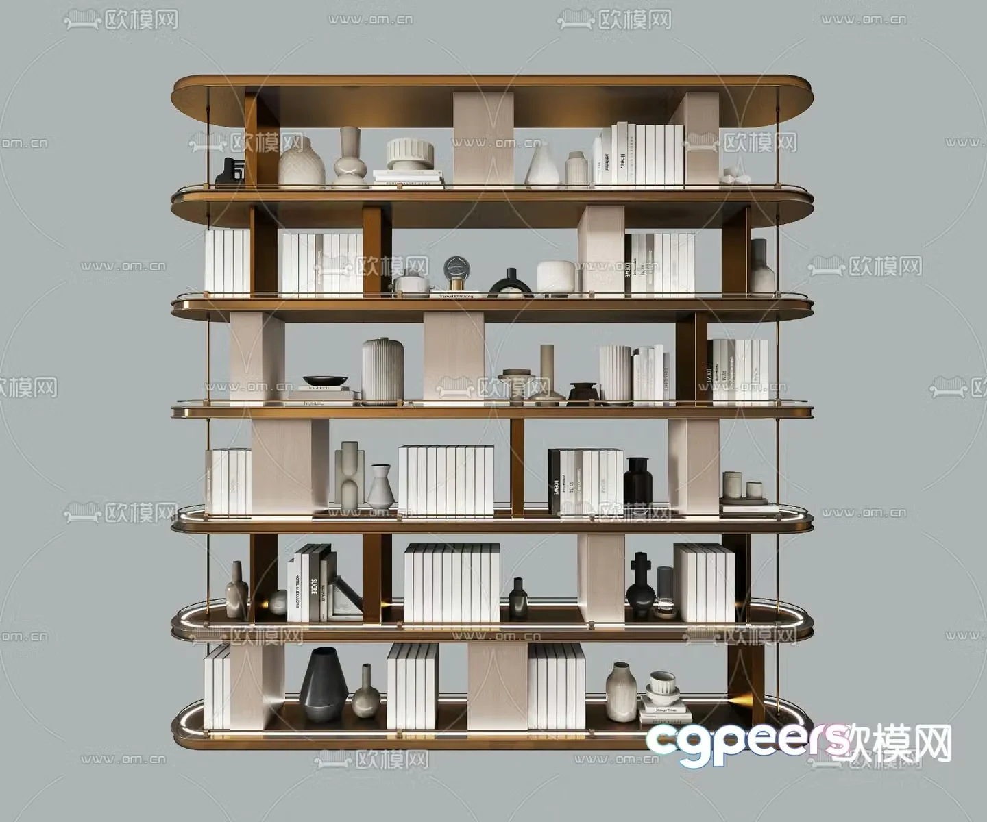 bookshelf storage rack 3d model