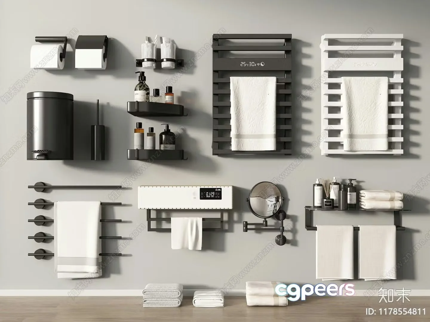 Bathroom Decor 3D Model – 3691 – VRAY Render