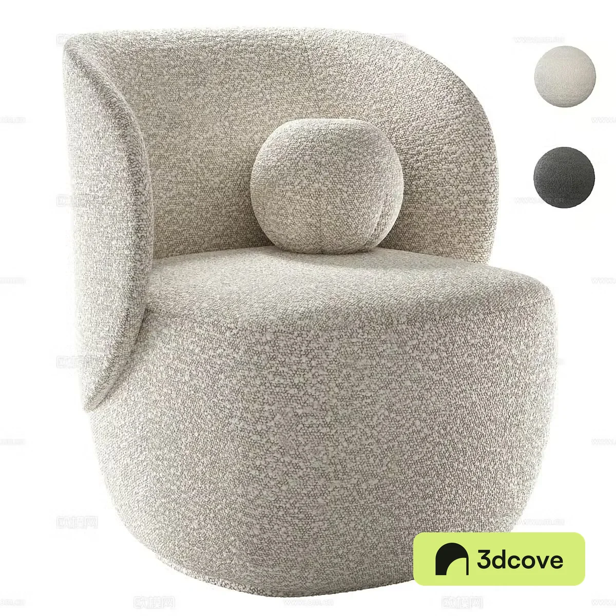 Modern Ellipse armchair