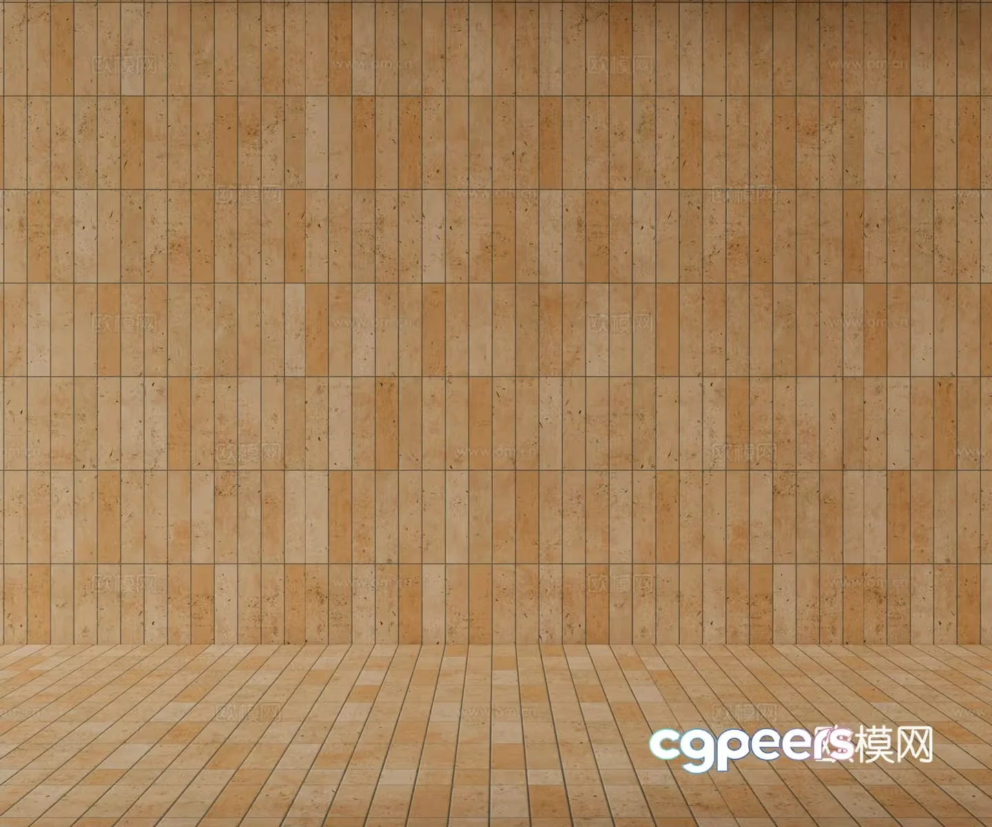 Modern brick wall art brick 3d model