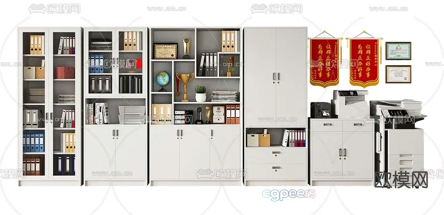 File cabinet filing cabinet information cabinet 3d model
