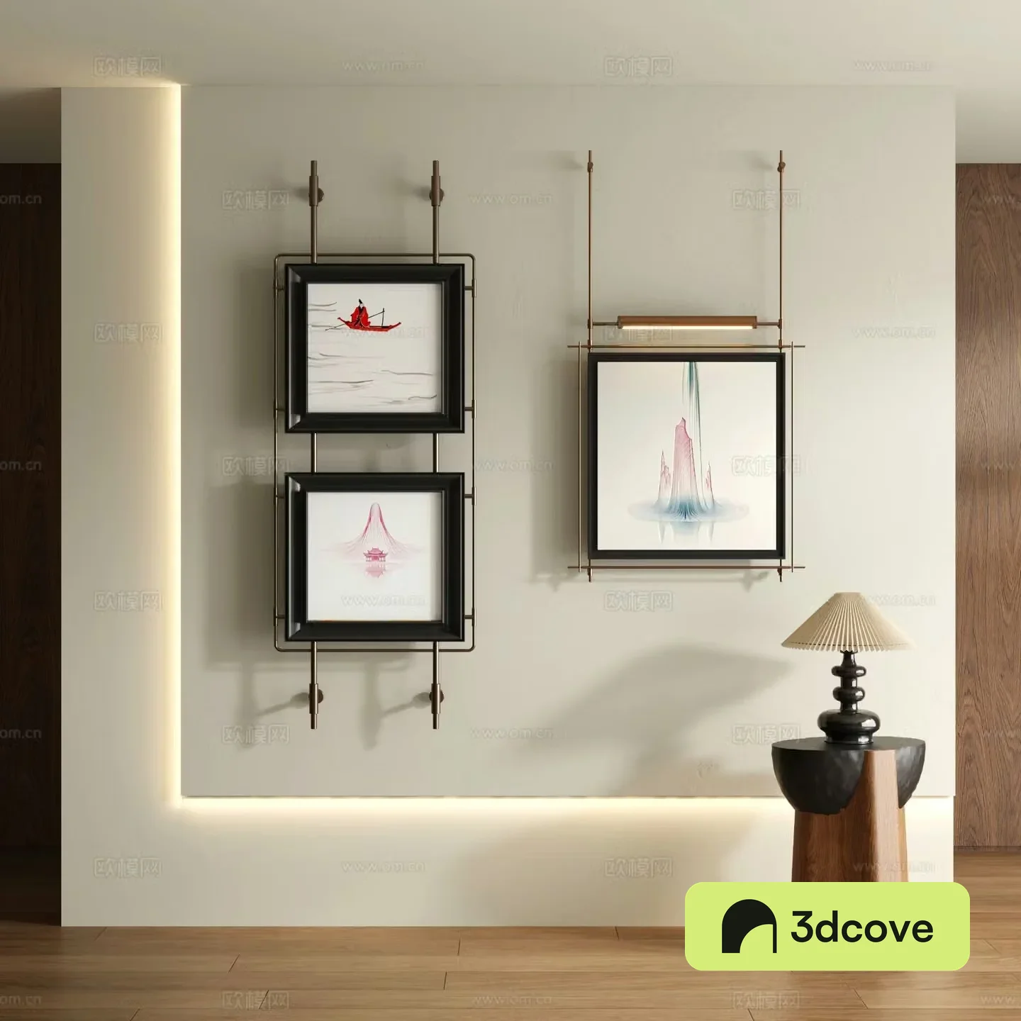 Medieval style landscape painting decorative painting