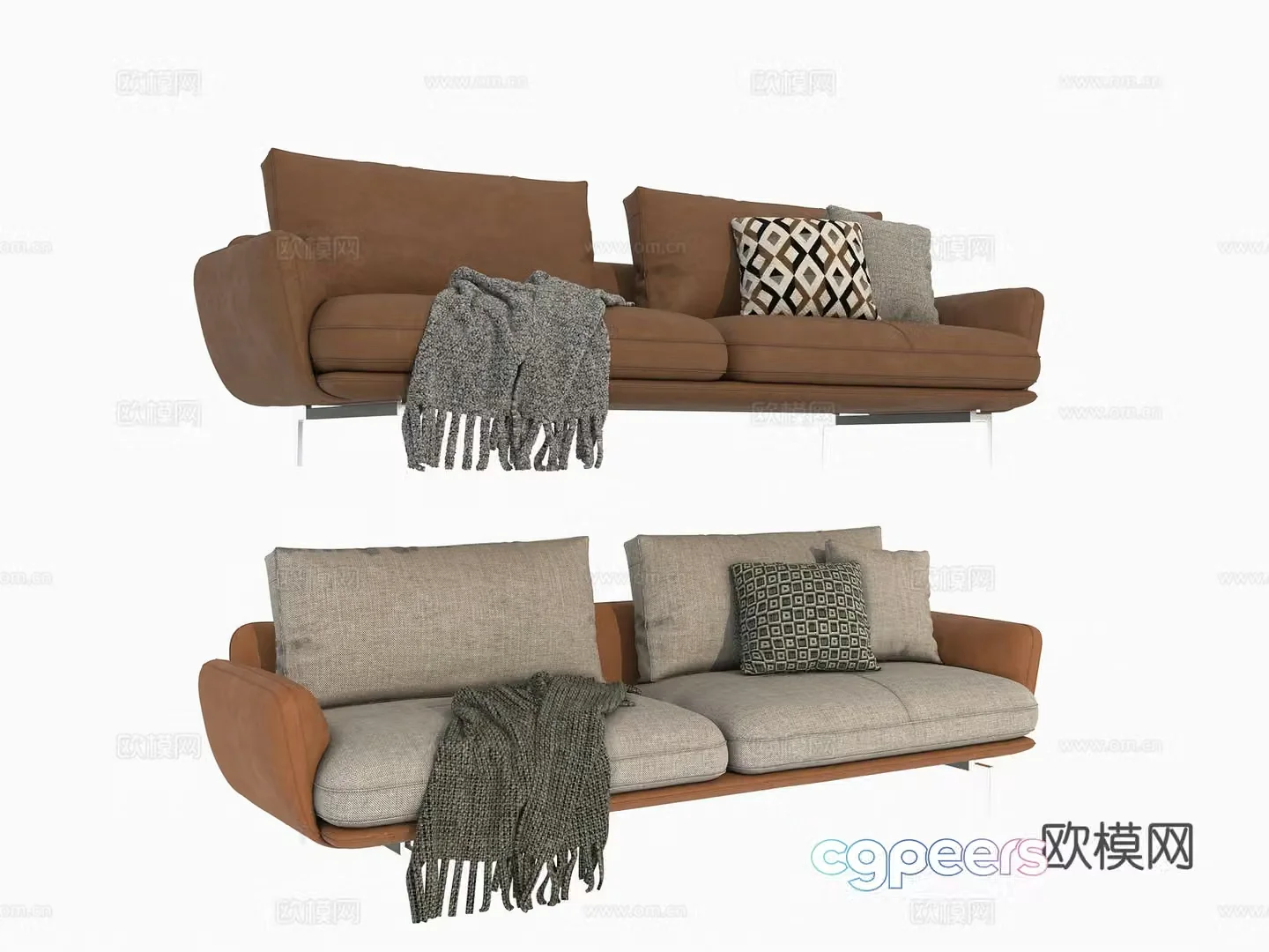 Sofa Two-person sofa Casual sofa 3d model