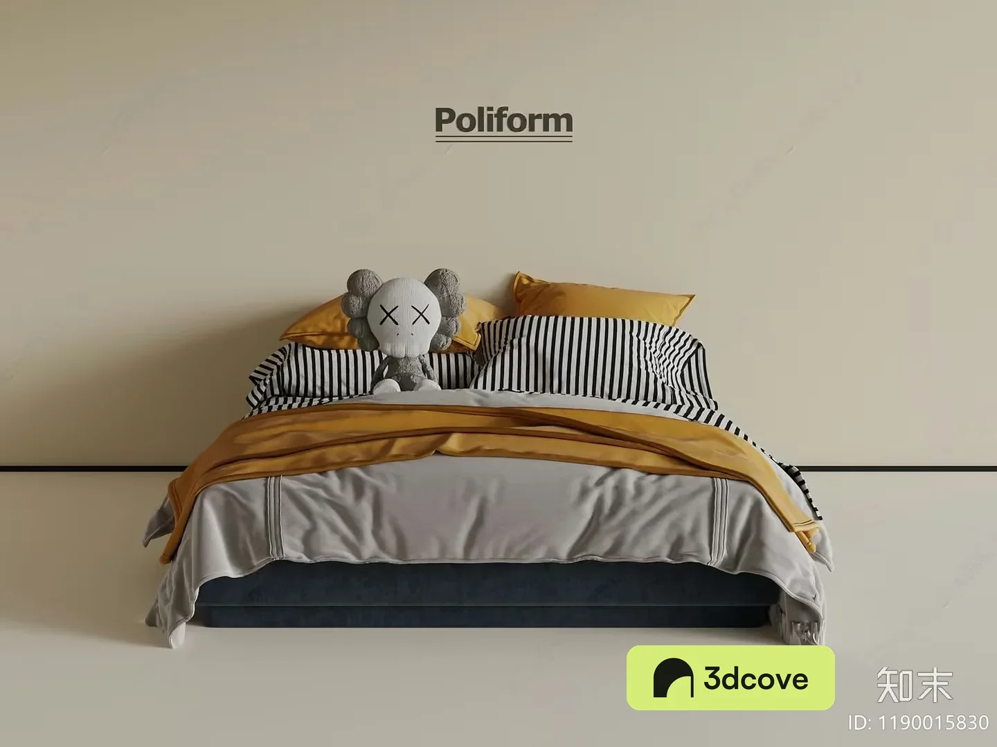 Cozy Bedroom With A Bed