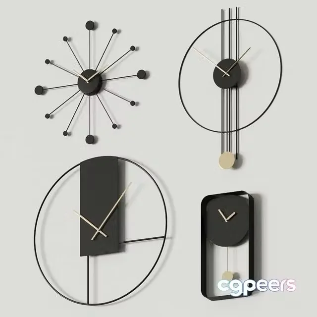3ds Max Free – Minimalistic Wall Clocks Complication 2