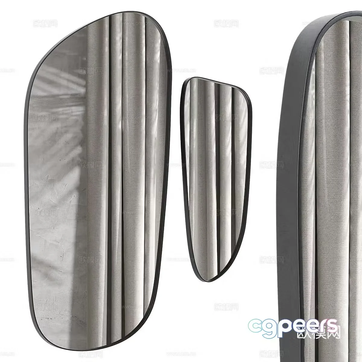 Mirror Decorative Mirror Wall Mirror 3D Model