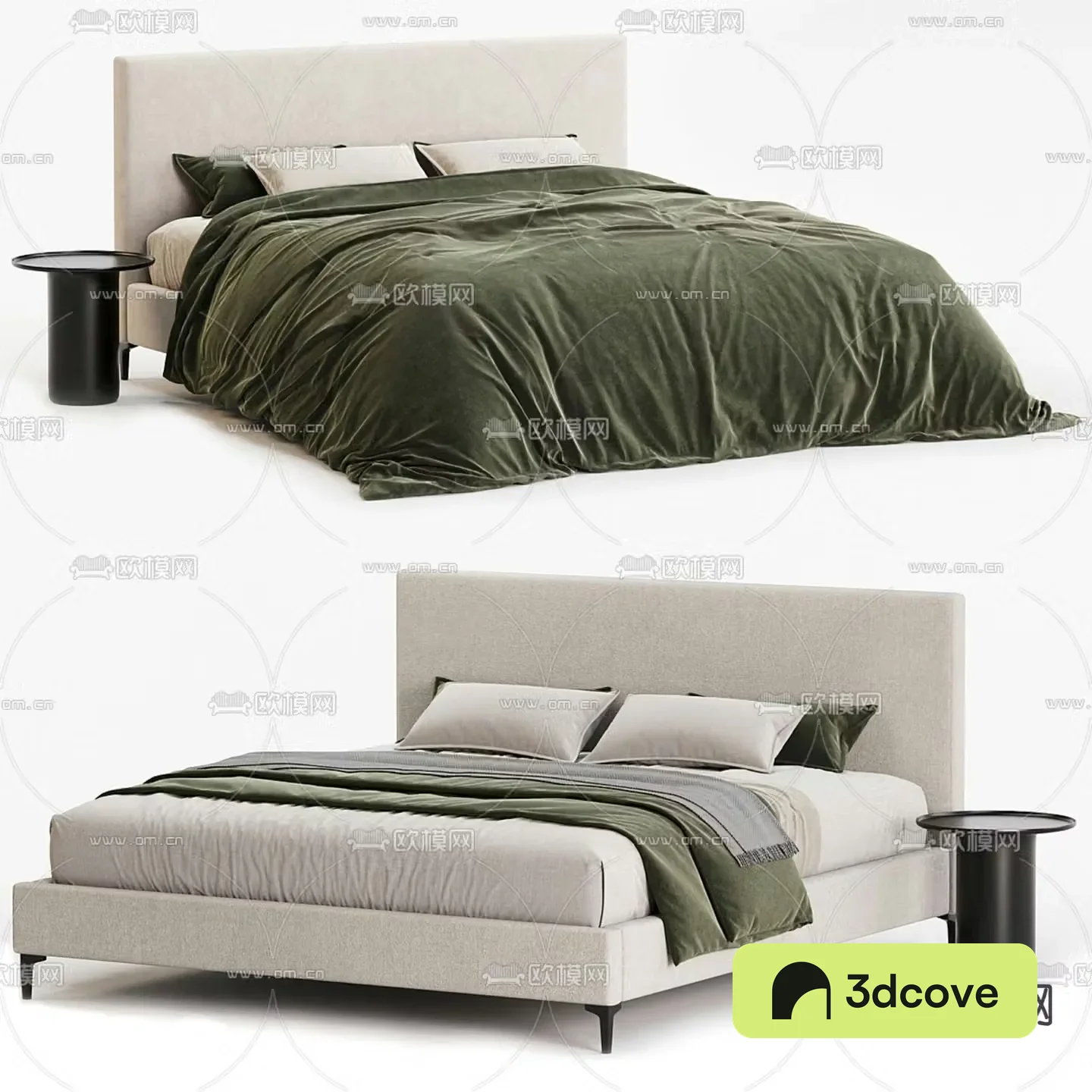 Modern double bed
