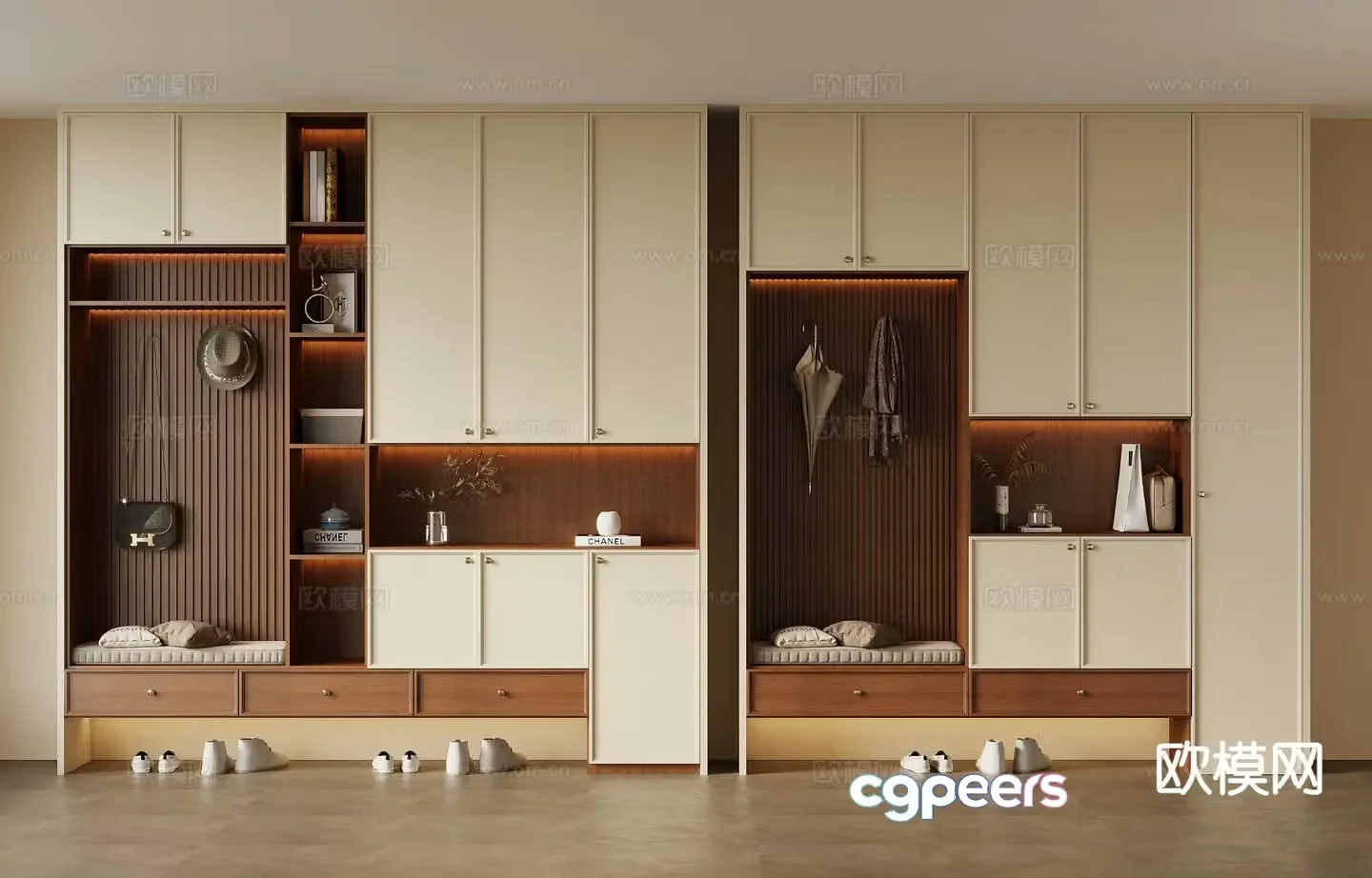 Medieval style shoe cabinet entrance shoe cabinet custom shoe cabinet 3D model