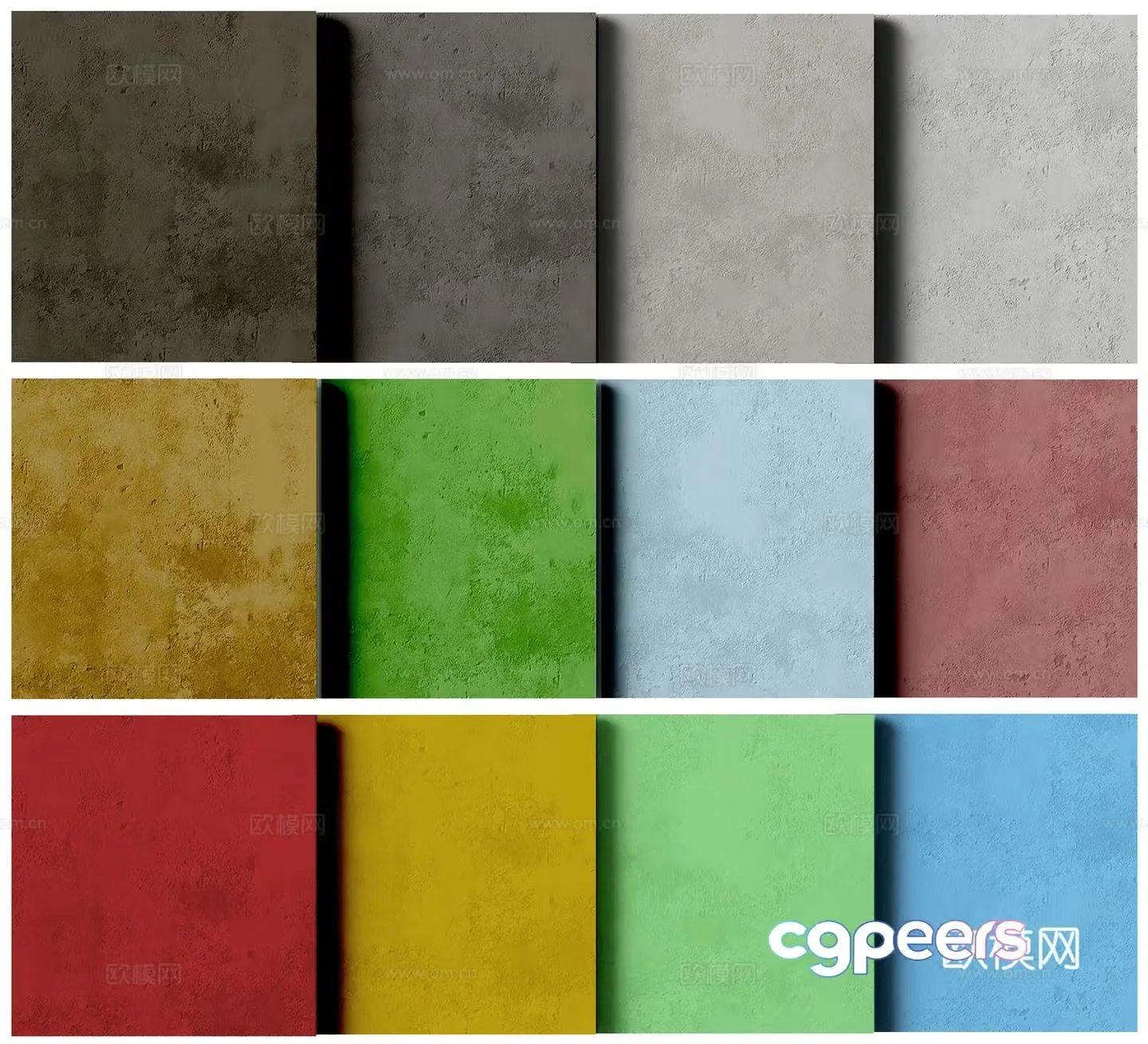 Modern texture paint wall 3D model