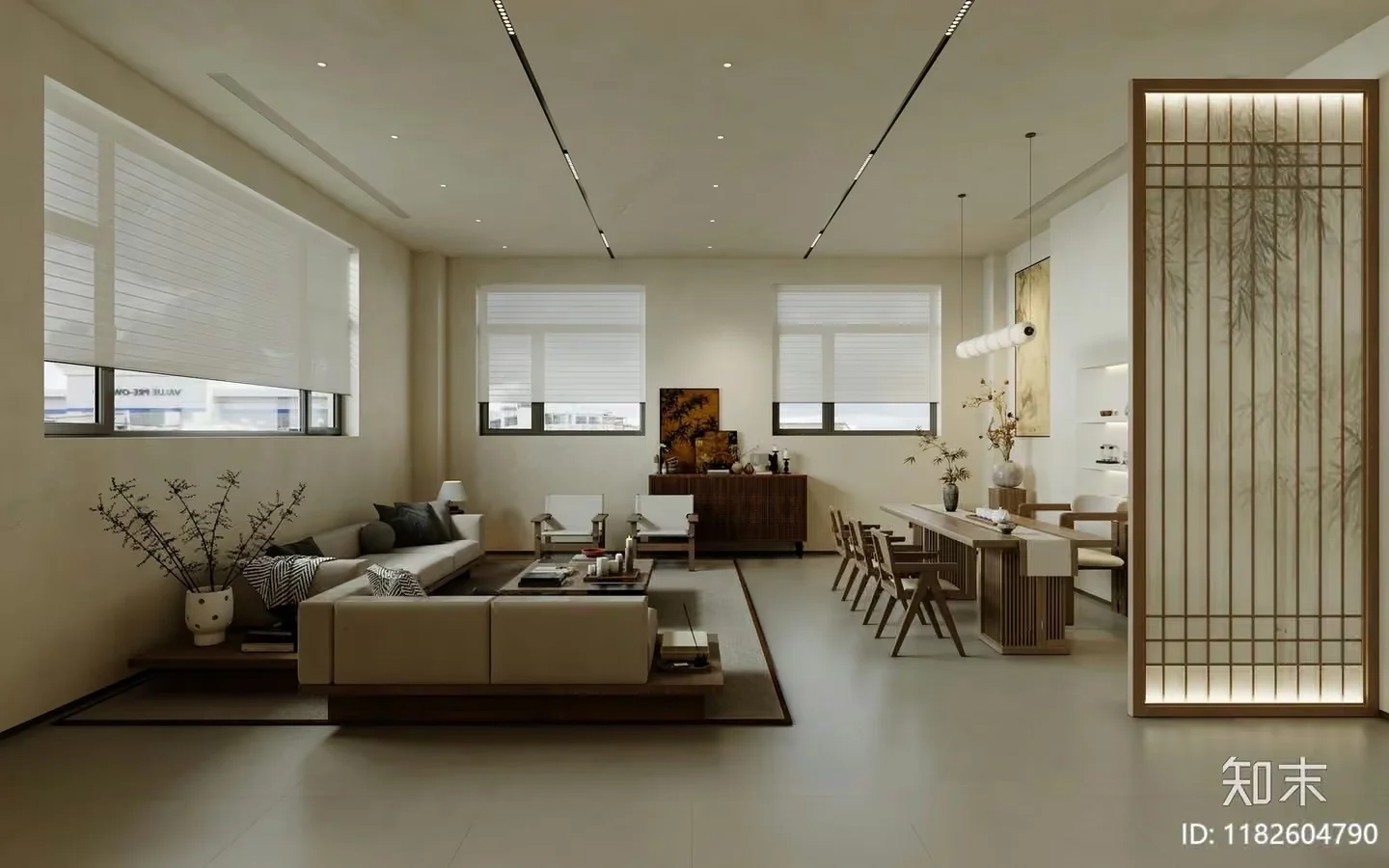 Modern Living Room 3D Model – 16394 – VRAY Render