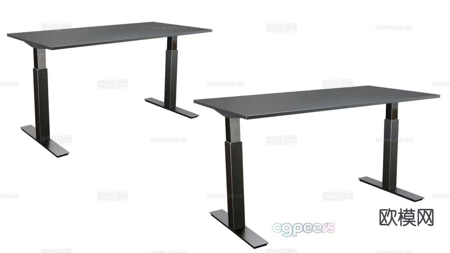Liftable desk desk 3D model