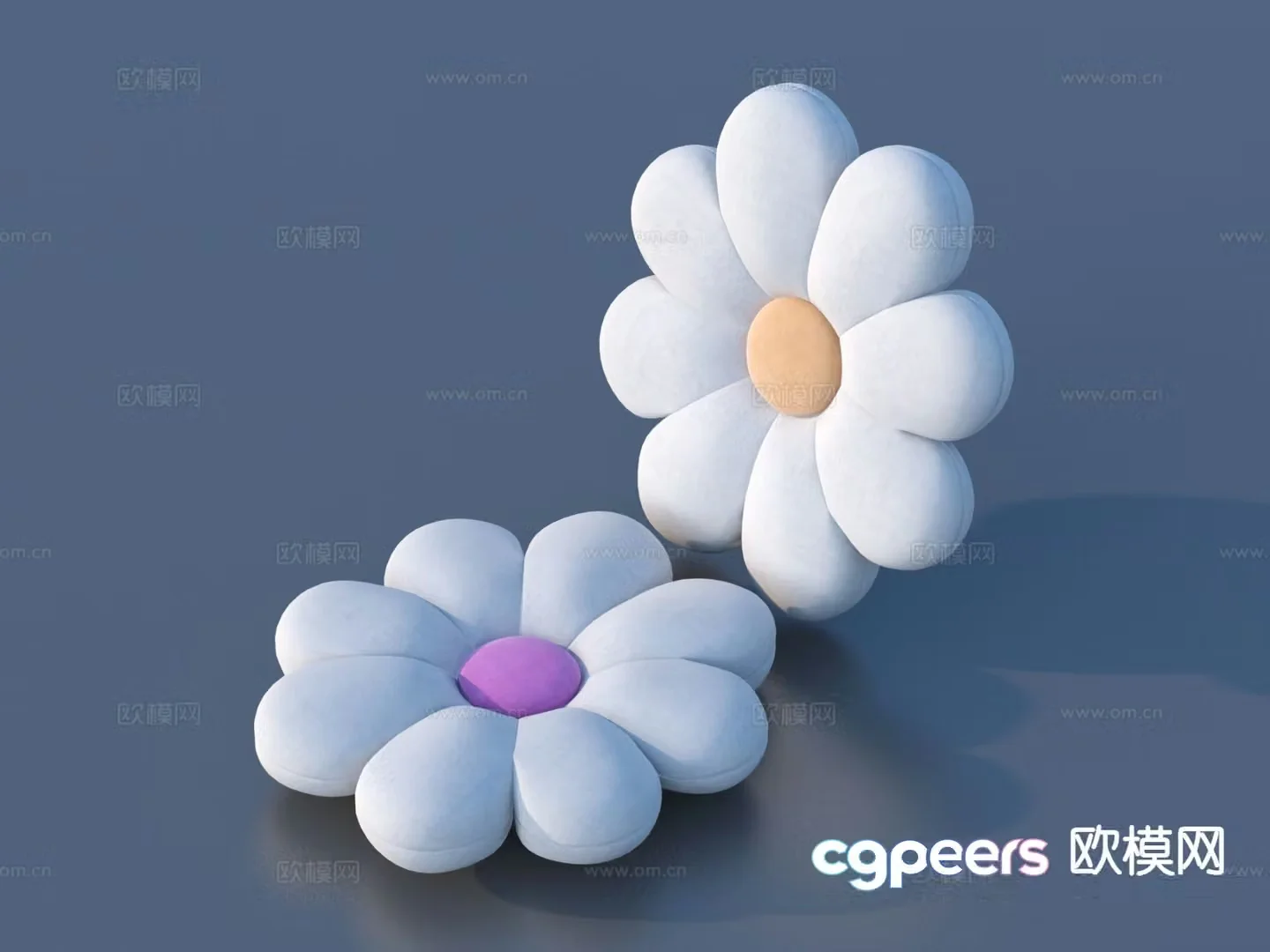 Styling pillow flower pillow 3d model