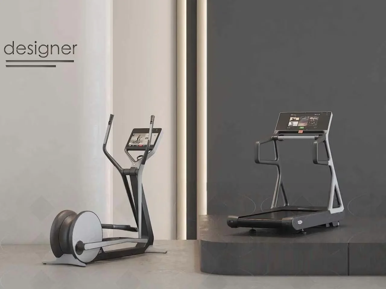 The Main Subject Is A Modern Gym Equipment With A Sleek And Contemporary Design 3D Model – 7092 – VRAY Render