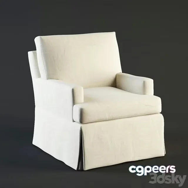 3ds Max Free – Crate & Barrel Hathaway Swivel Glider