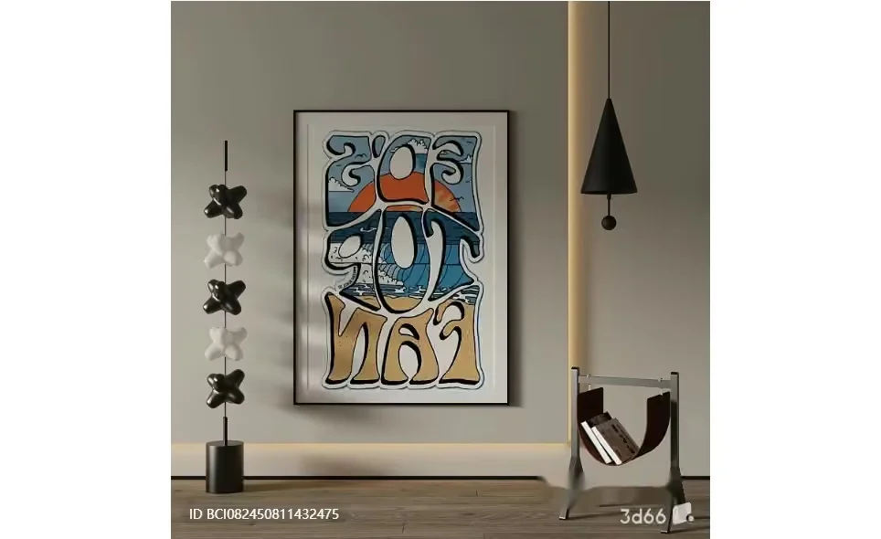 A Modern Art Piece 3D Model – 1275 – VRAY Render