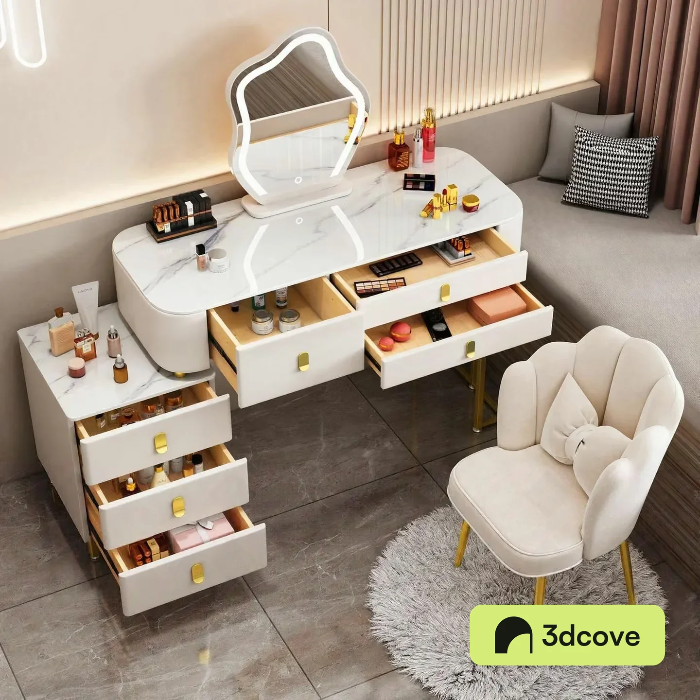 Modern White Vanity