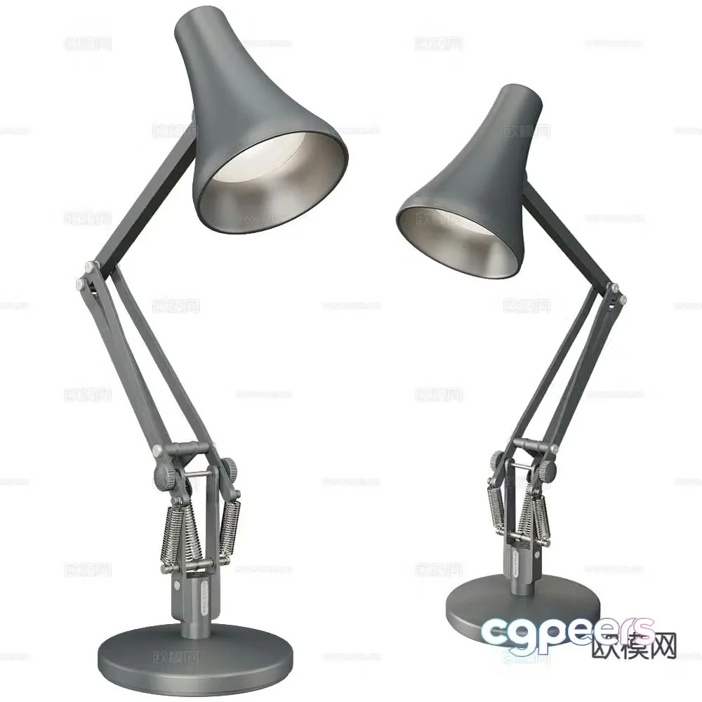 Anglepoise adjustable desk lamp 3d model