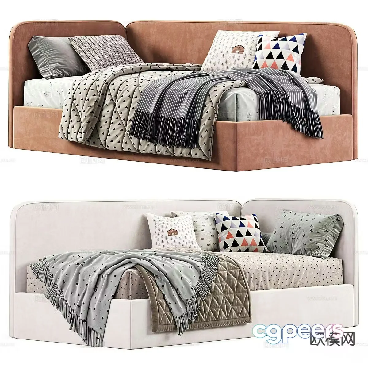 Modern sofa bed 3d model